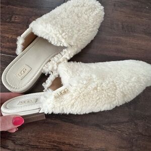 UGG Women's Tan Shearling Slippers